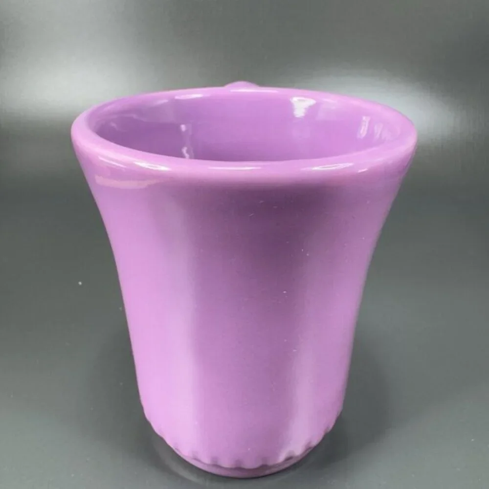 Williams Sonoma Rustic HeartVisit Collection Coffee Mug Cup Beaded Bottom Purple